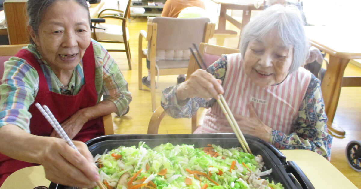 井口台　　焼うどん作り