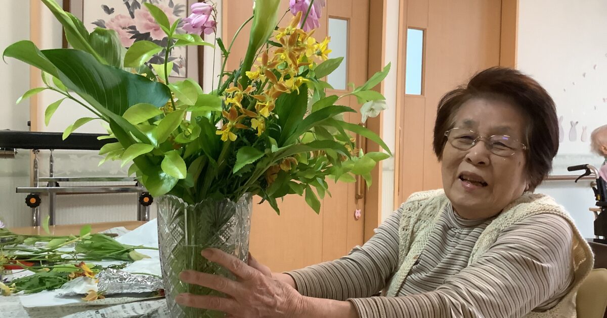 舟入　お花交換