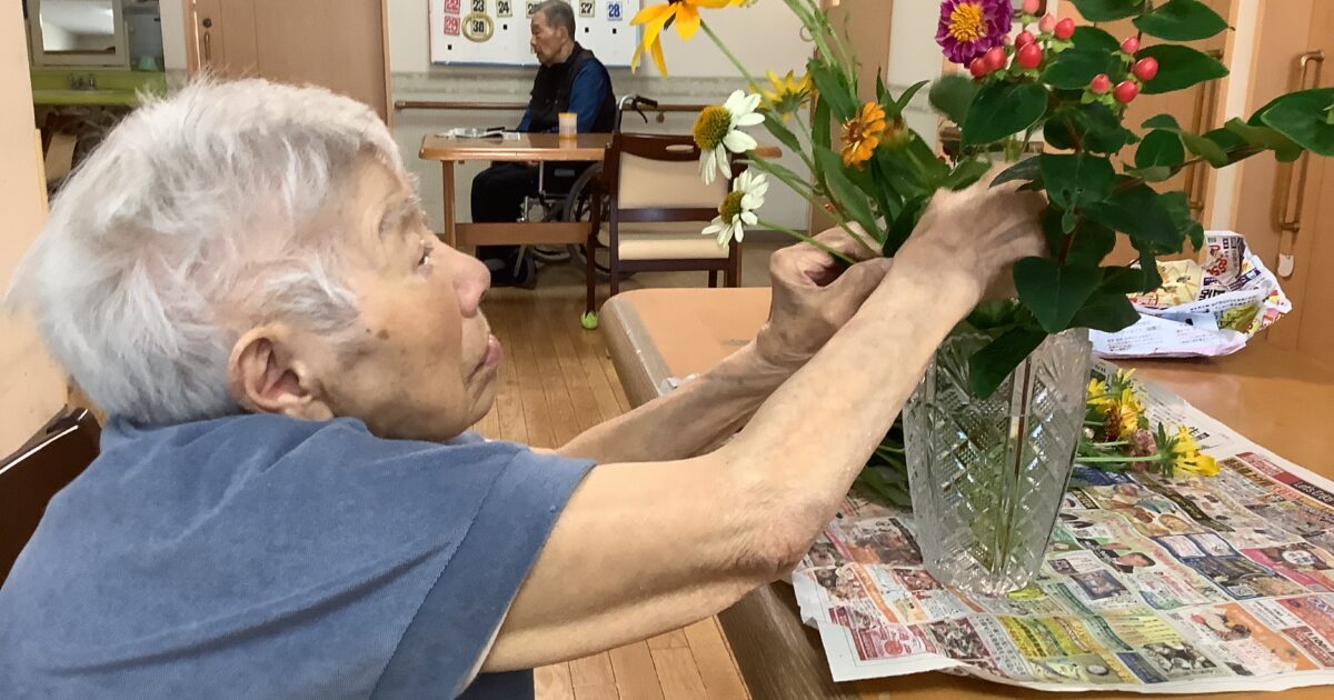 舟入　お花入れ替え