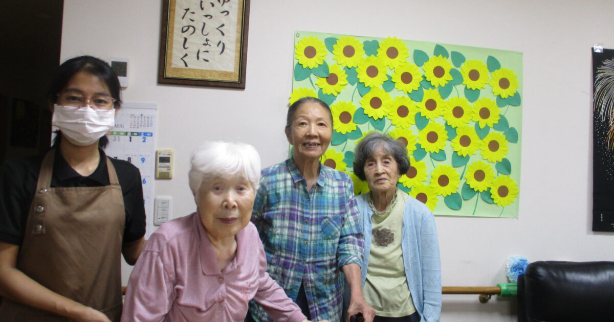 井口台　ひまわり咲きました