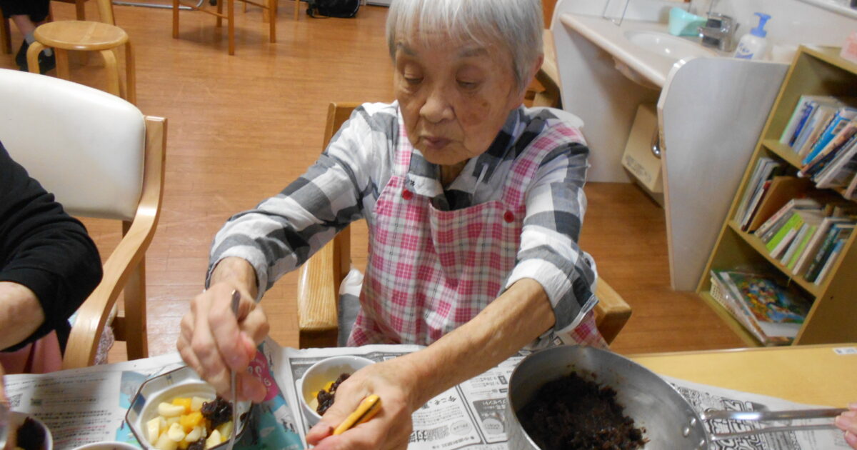 錦帯橋GH 白玉あんみつ作り😊