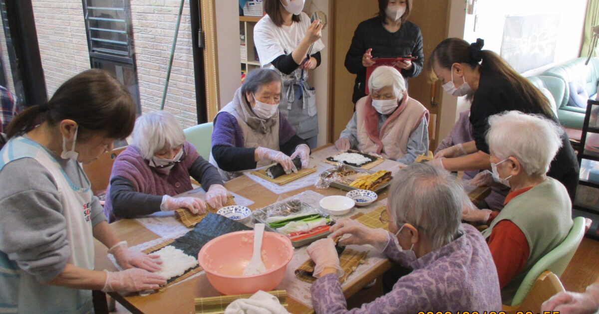 節分といえばやっぱり巻き寿司！