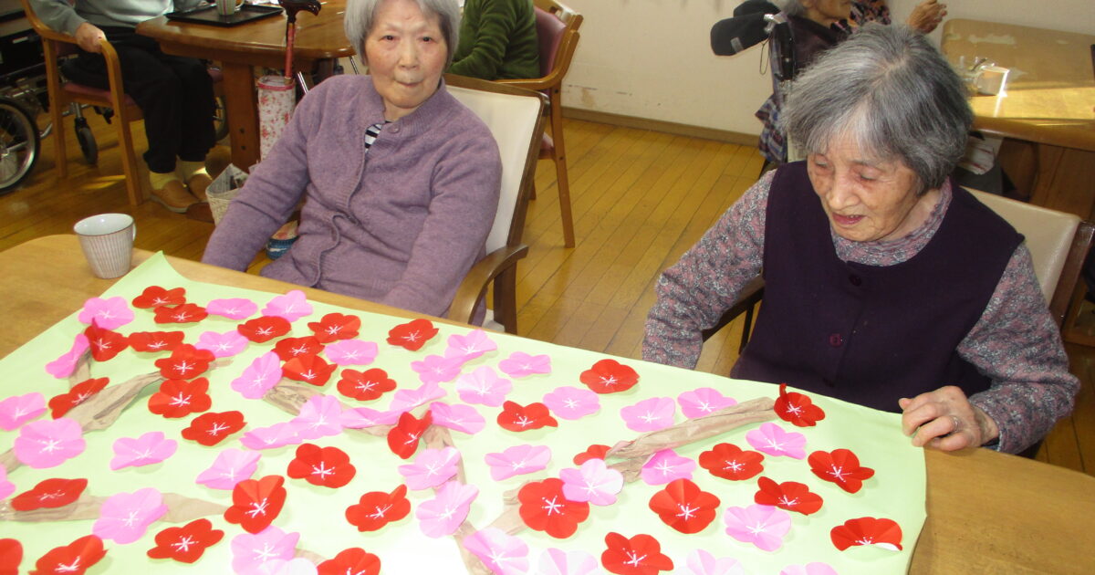 井口台　2月の壁面飾りは