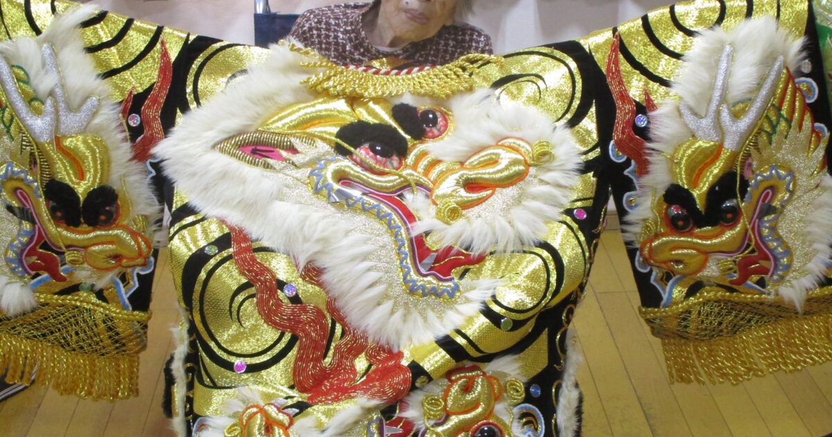 井口台　鬼と写真を写しましょう