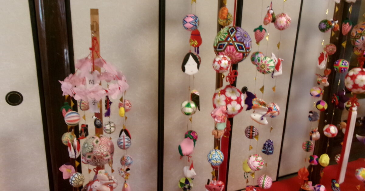 錦帯橋小規模☆さげもんを見に行きました。