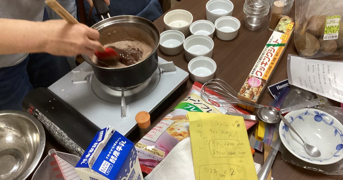 青崎みどりカフェ　チョコレートフォンデュ🍫