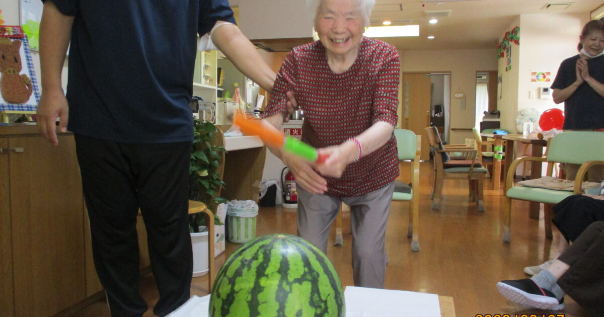 スイカ割り🍉(西ユニット)