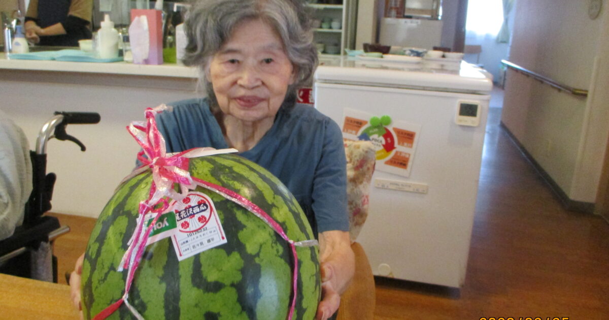 頂きました🍉