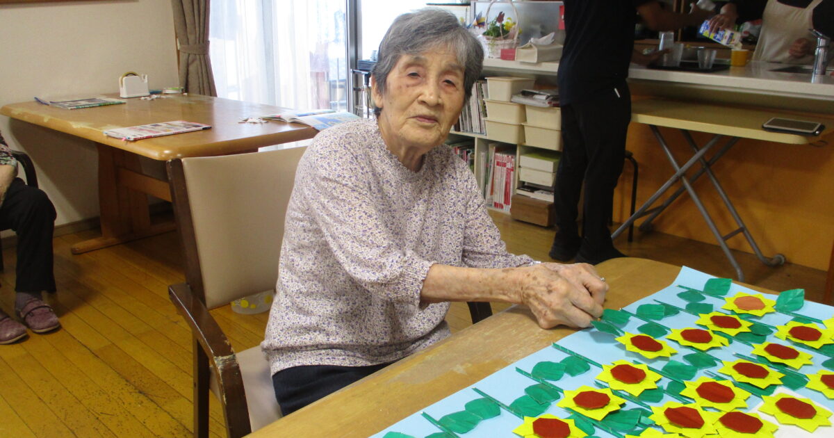 井口台　ひまわり咲きました！🌻