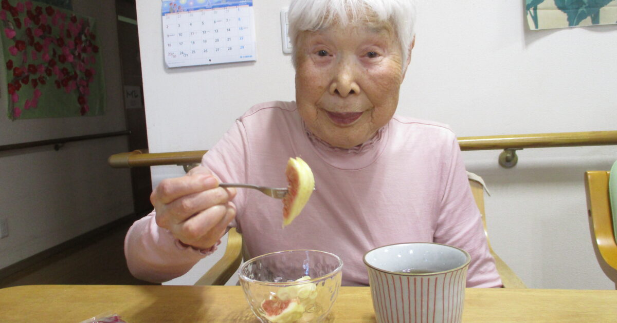 井口台　初物のイチジク